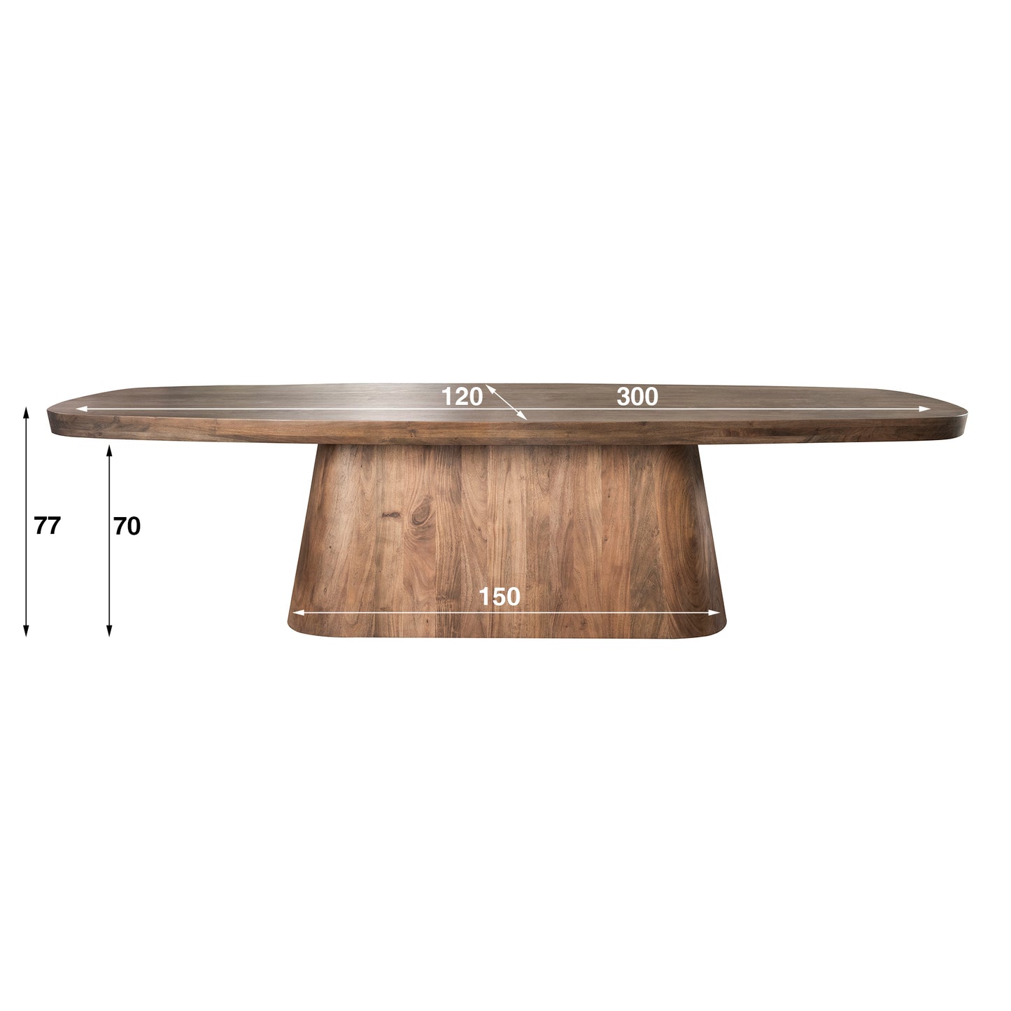 Eettafel Arcadia Oval