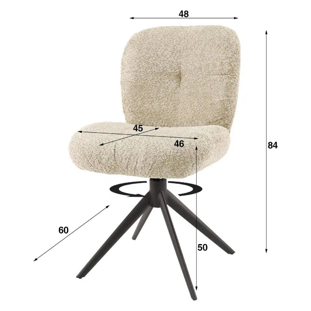 Swivel chair Comfort - Set of 2