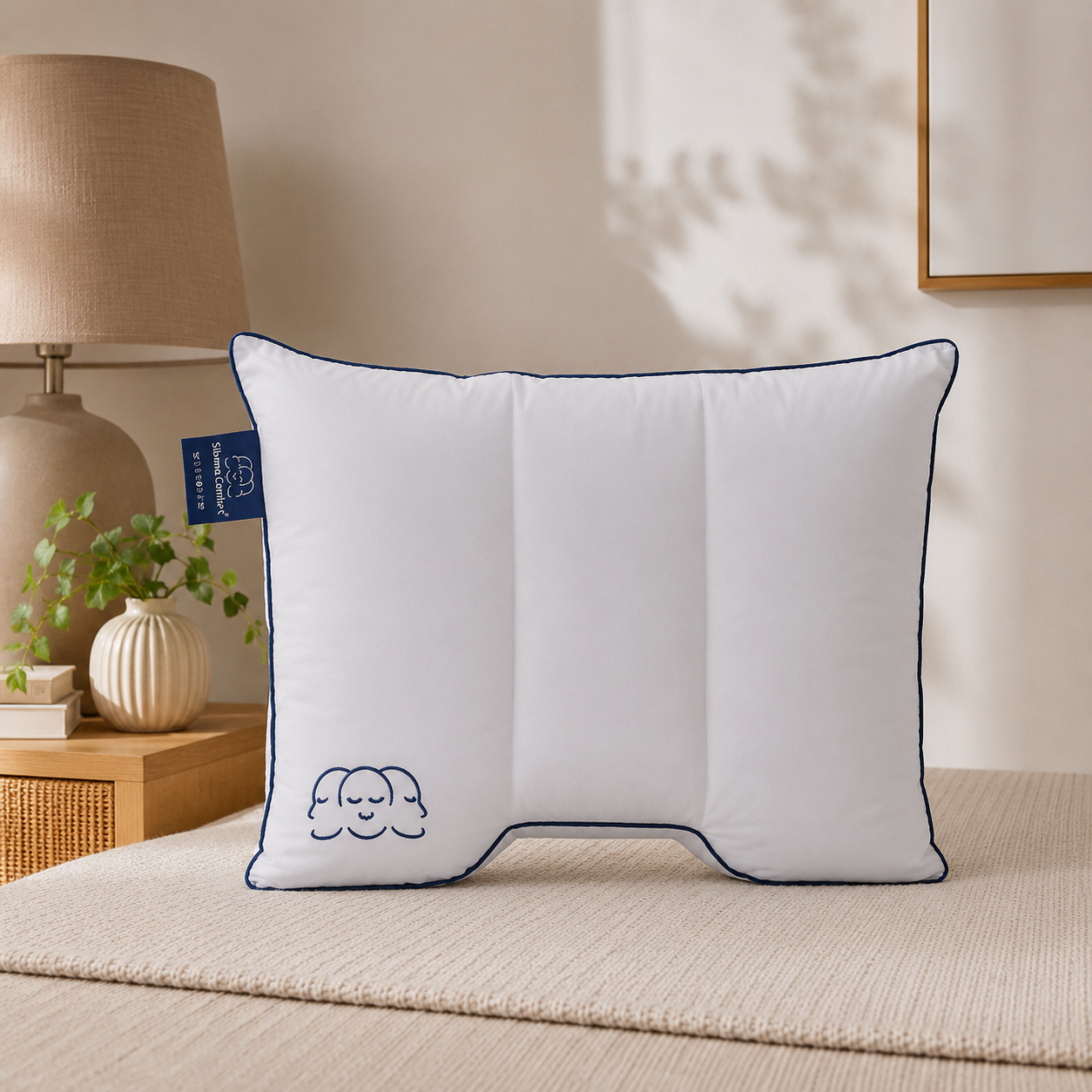 Silvana hoofdkussen comfort blauw
