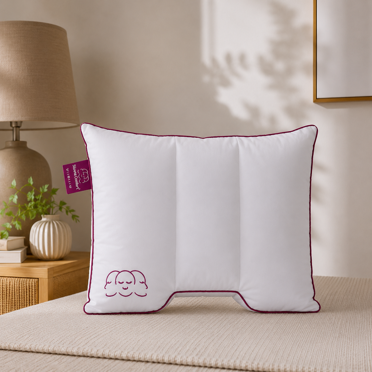 Silvana comfort pillow purple