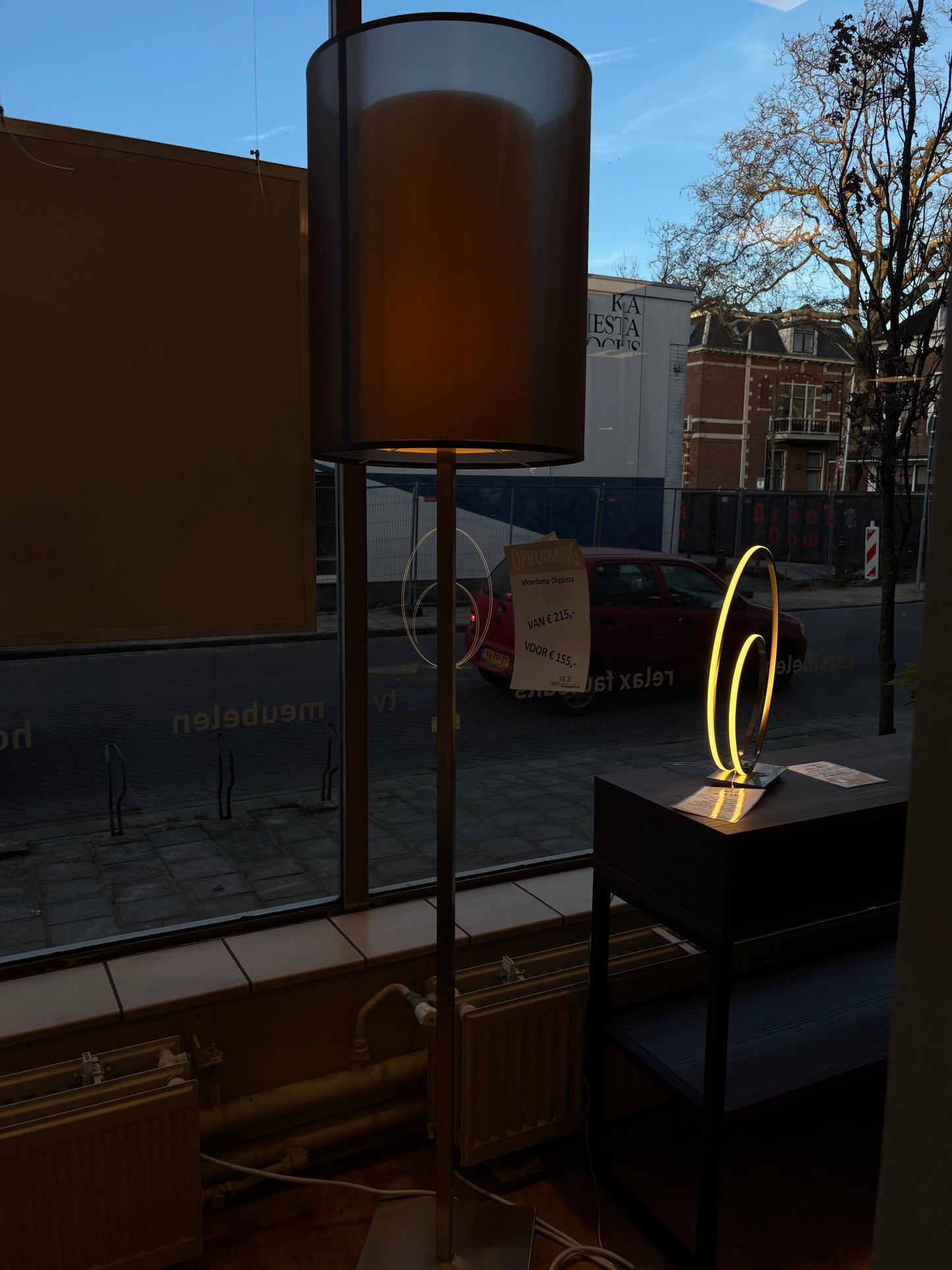 OPRUIMING vloerlamp Organza