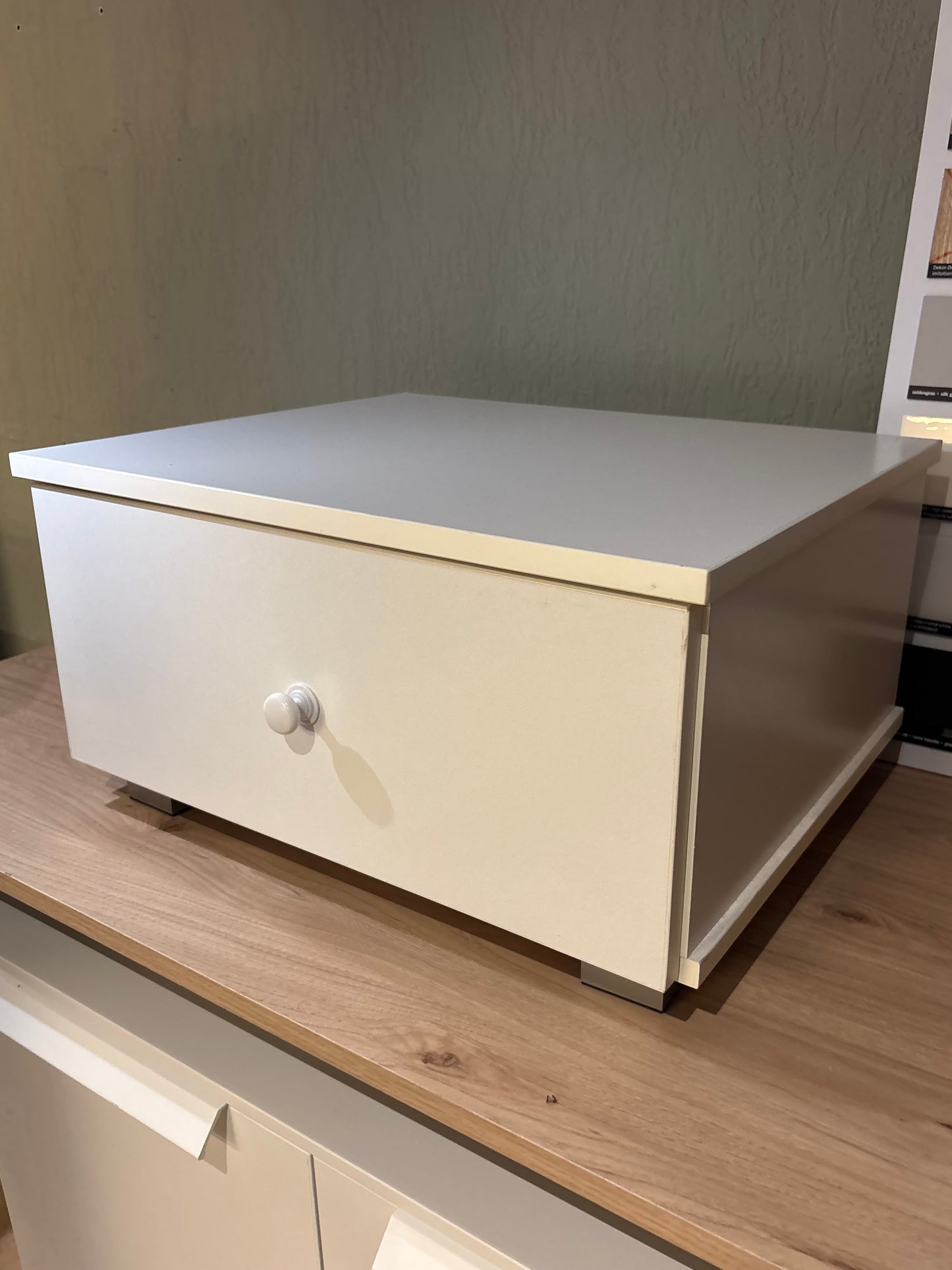 CLEARANCE Bedside Table White
