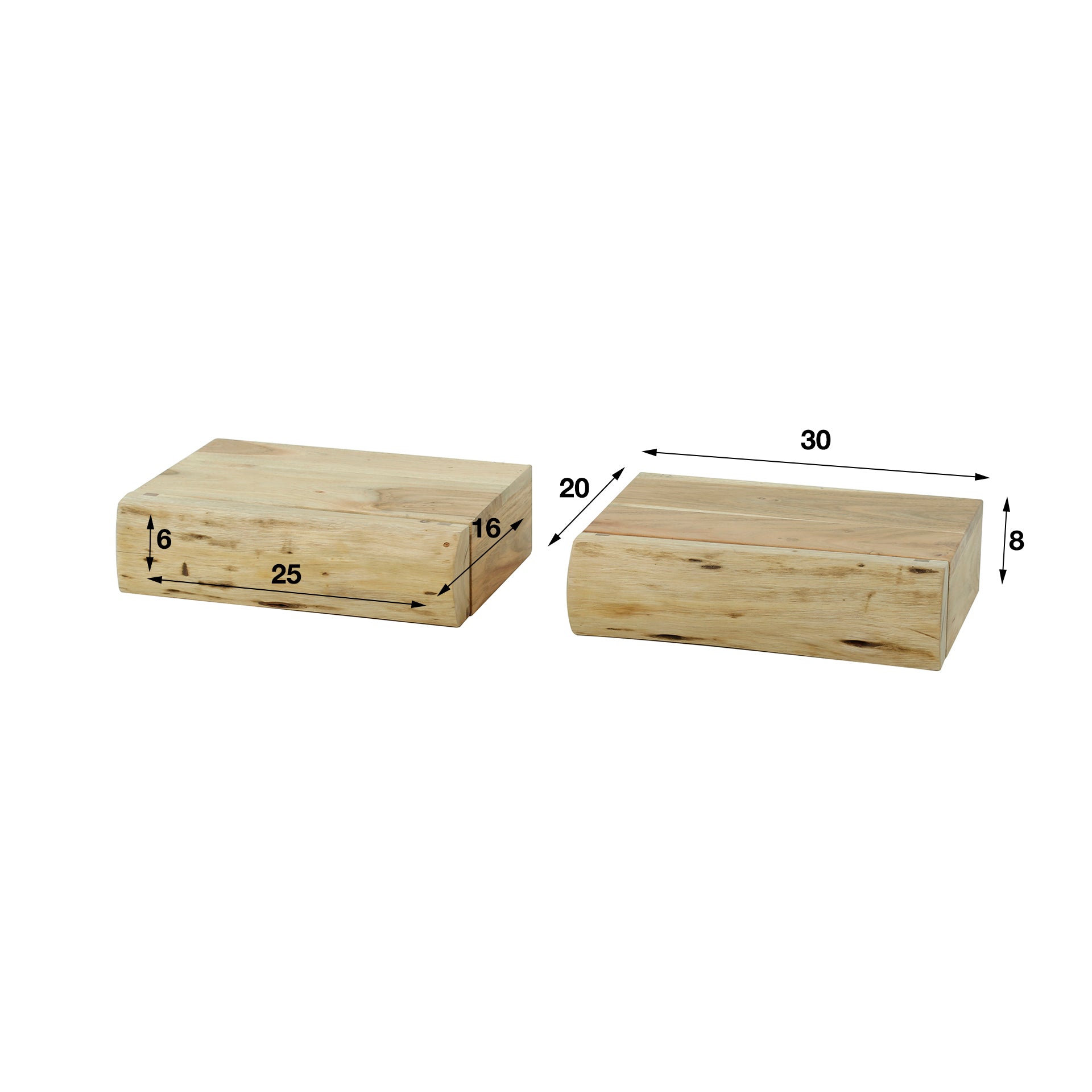 Nachtkastje Tree XS - Set van 2