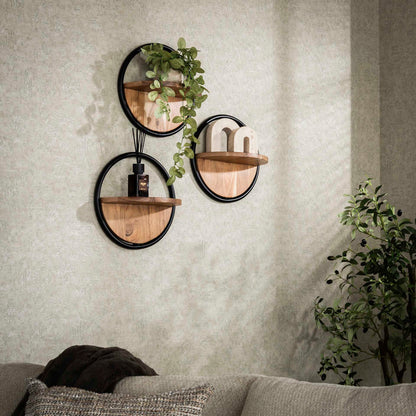 Ronde wandschappen - Set van 3