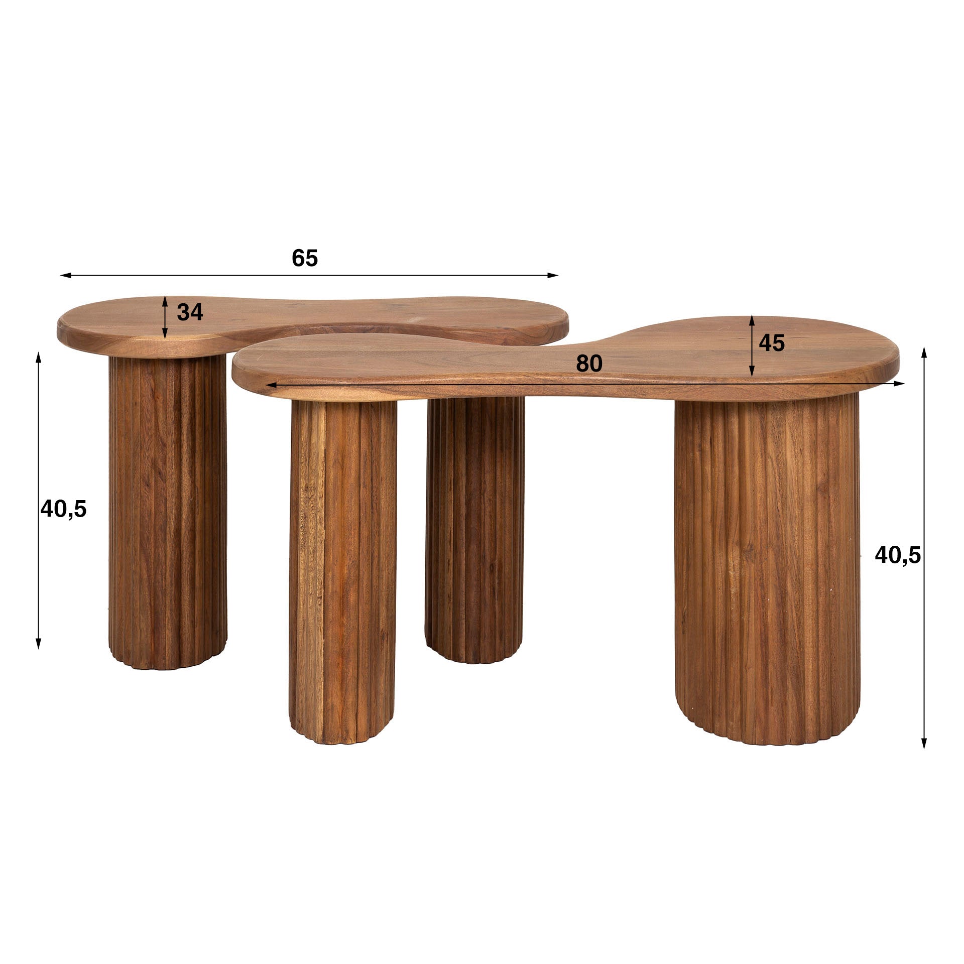 Salontafelset Fuse - Set van 2