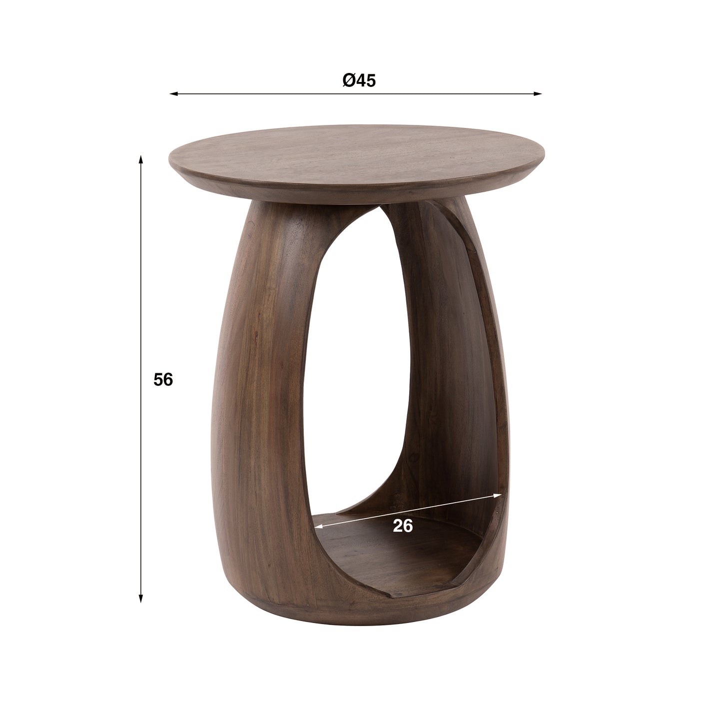 Bijzettafel Flow Solid S