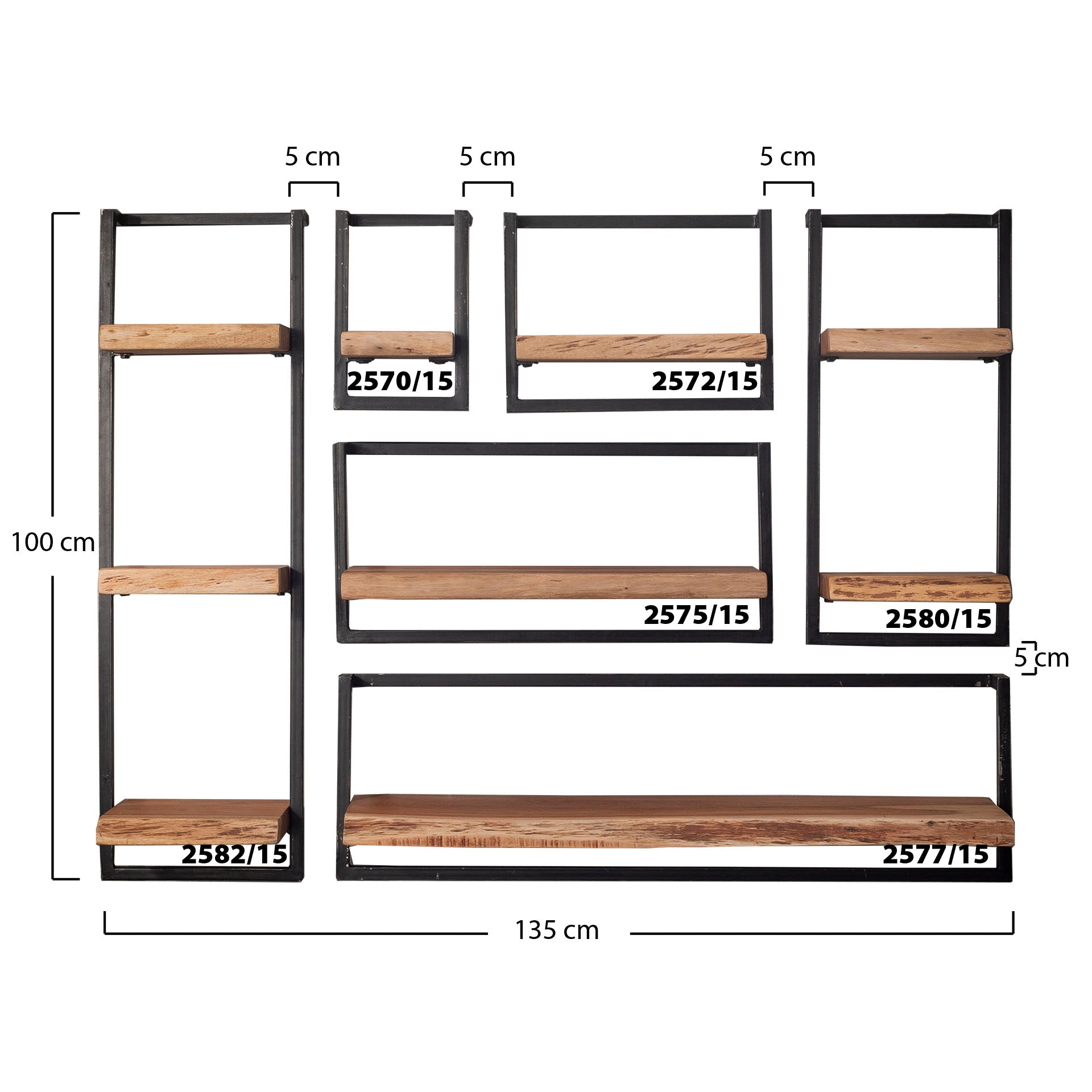 Wandplank Edge 100 cm