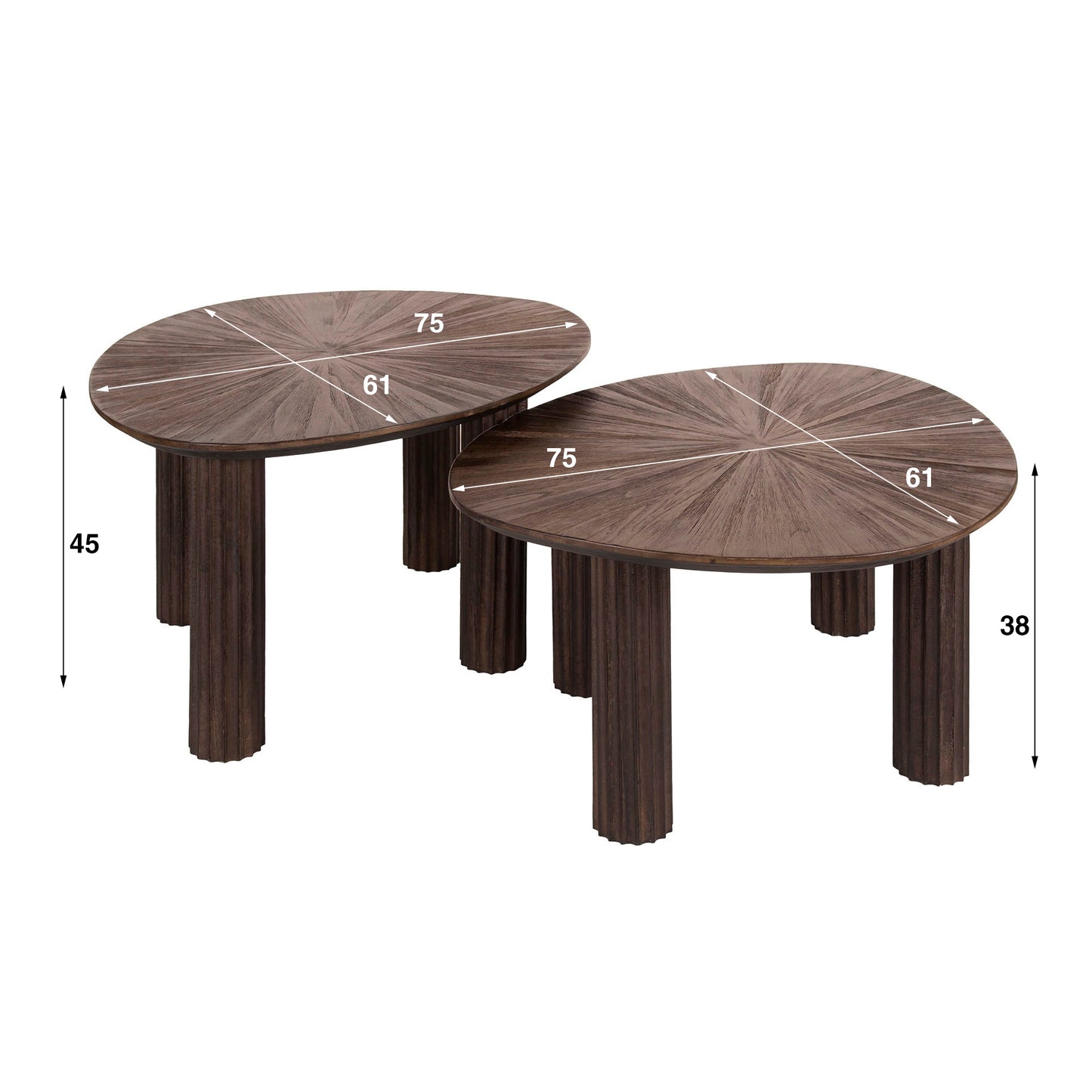Salontafel Maya - Set van 2