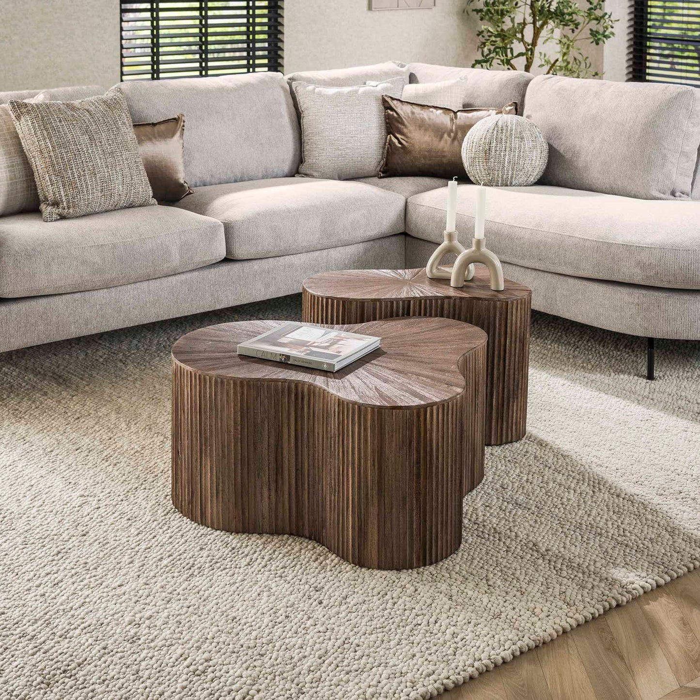 Salontafelset Maya Teak - Set van 2