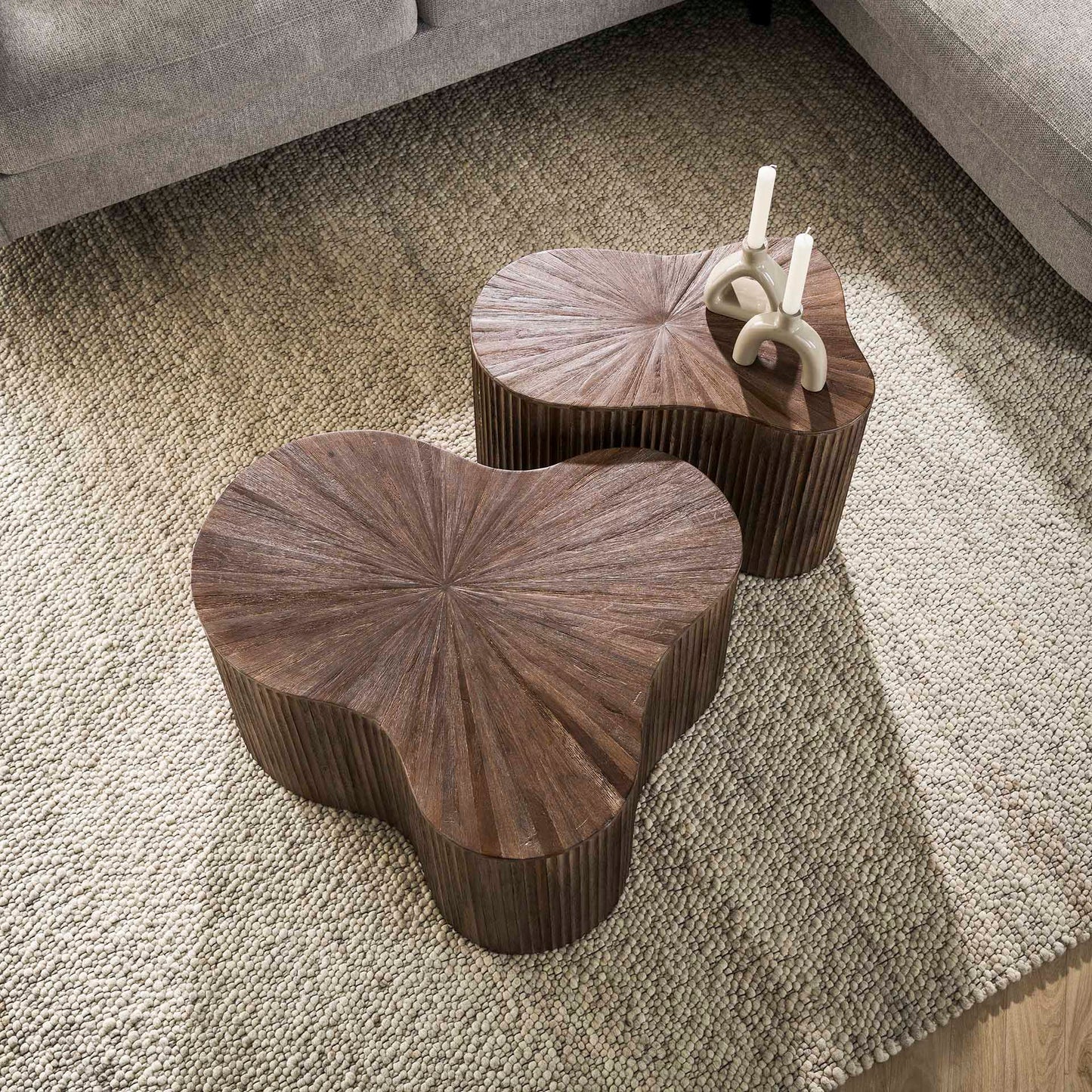 Salontafelset Maya Teak - Set van 2