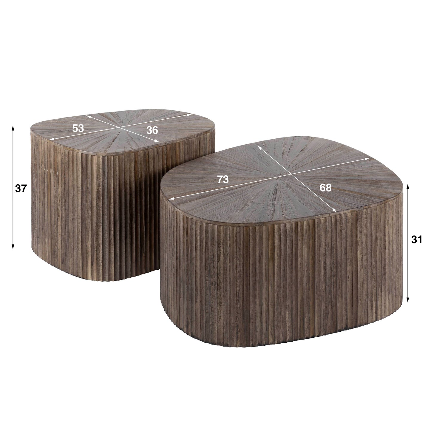 Salontafel Maya - Set van 2