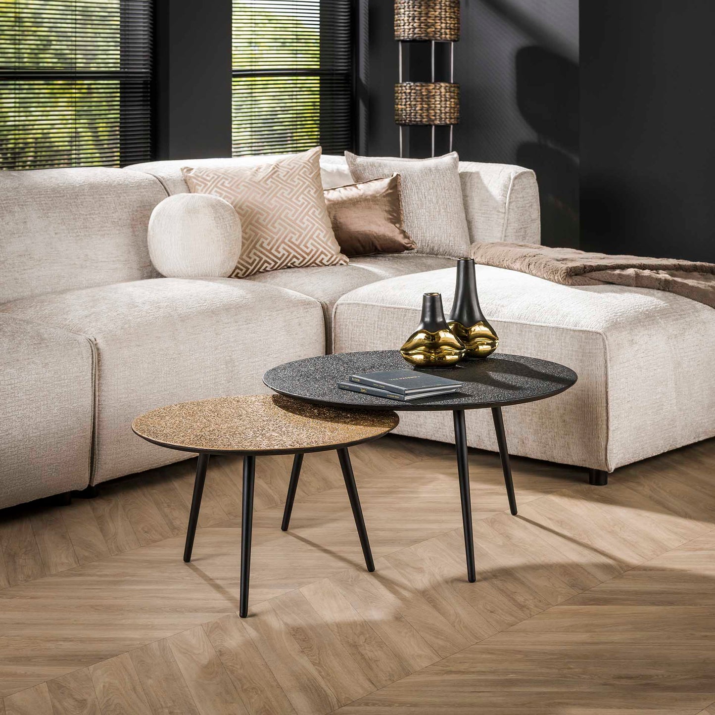 Salontafel Set - 2 Stuks Ronde Tafels