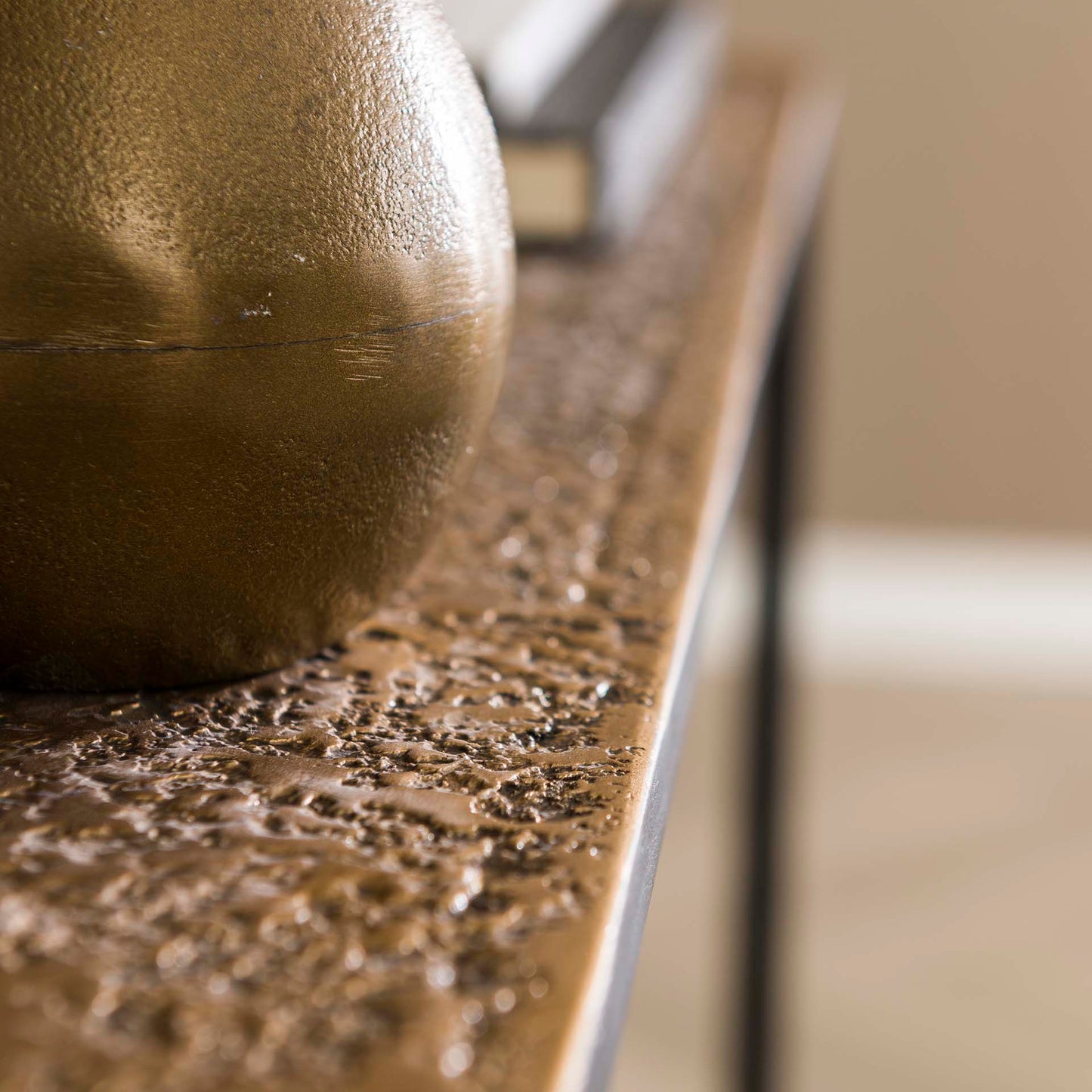 Haltafel Iron Metallic Antiek Bruin