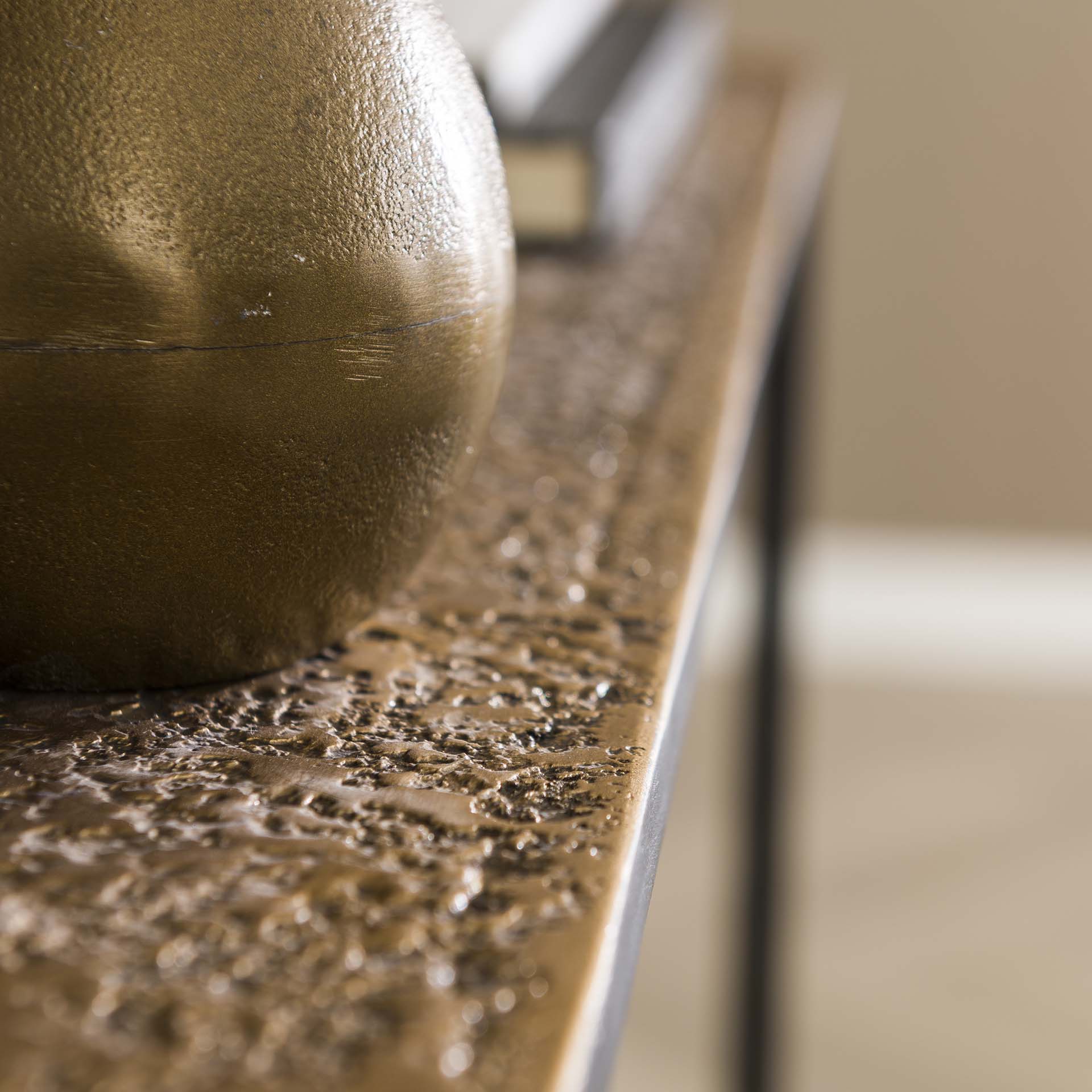 Haltafel Iron Metallic Antiek Bruin