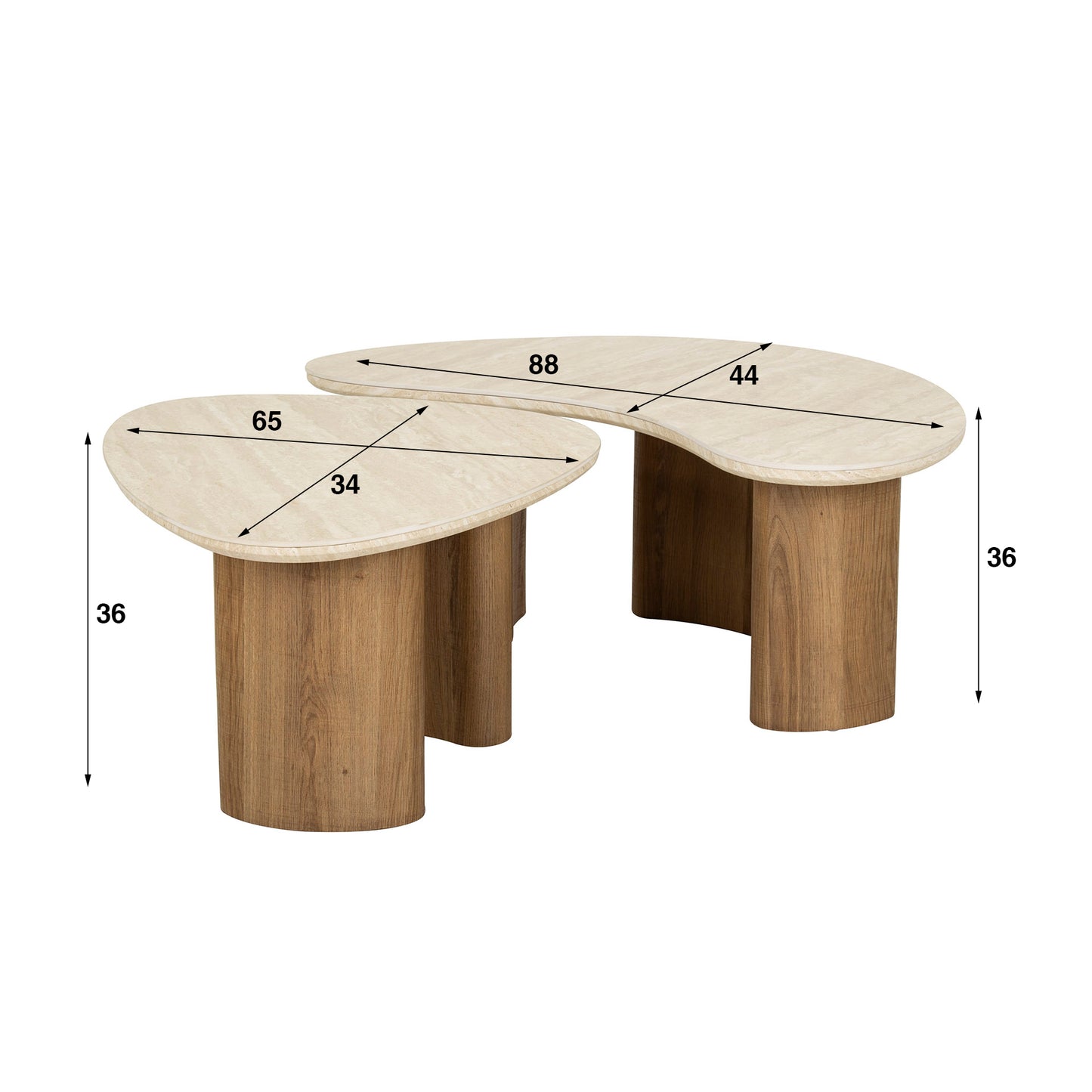 Salontafel Romano - Set van 2