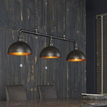 Industrial Tube Pendant Lamp 3-Light / Black