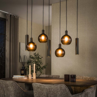 Hanglamp Sfera Tricolore 4+3-lichts