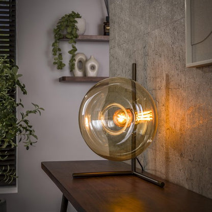 Tafellamp Soll 1 lichts / Amber glas