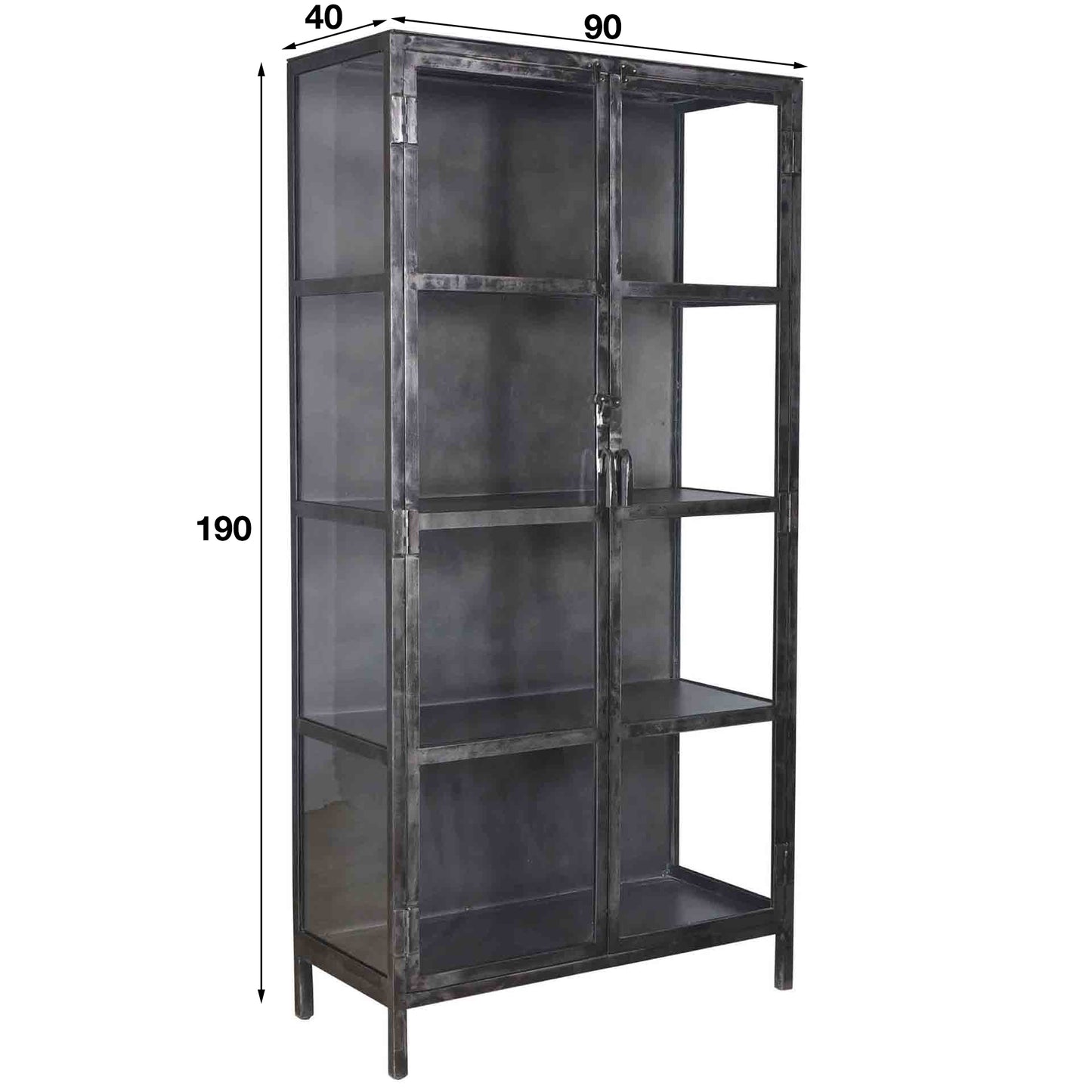 Vitrinekast Rift Metal