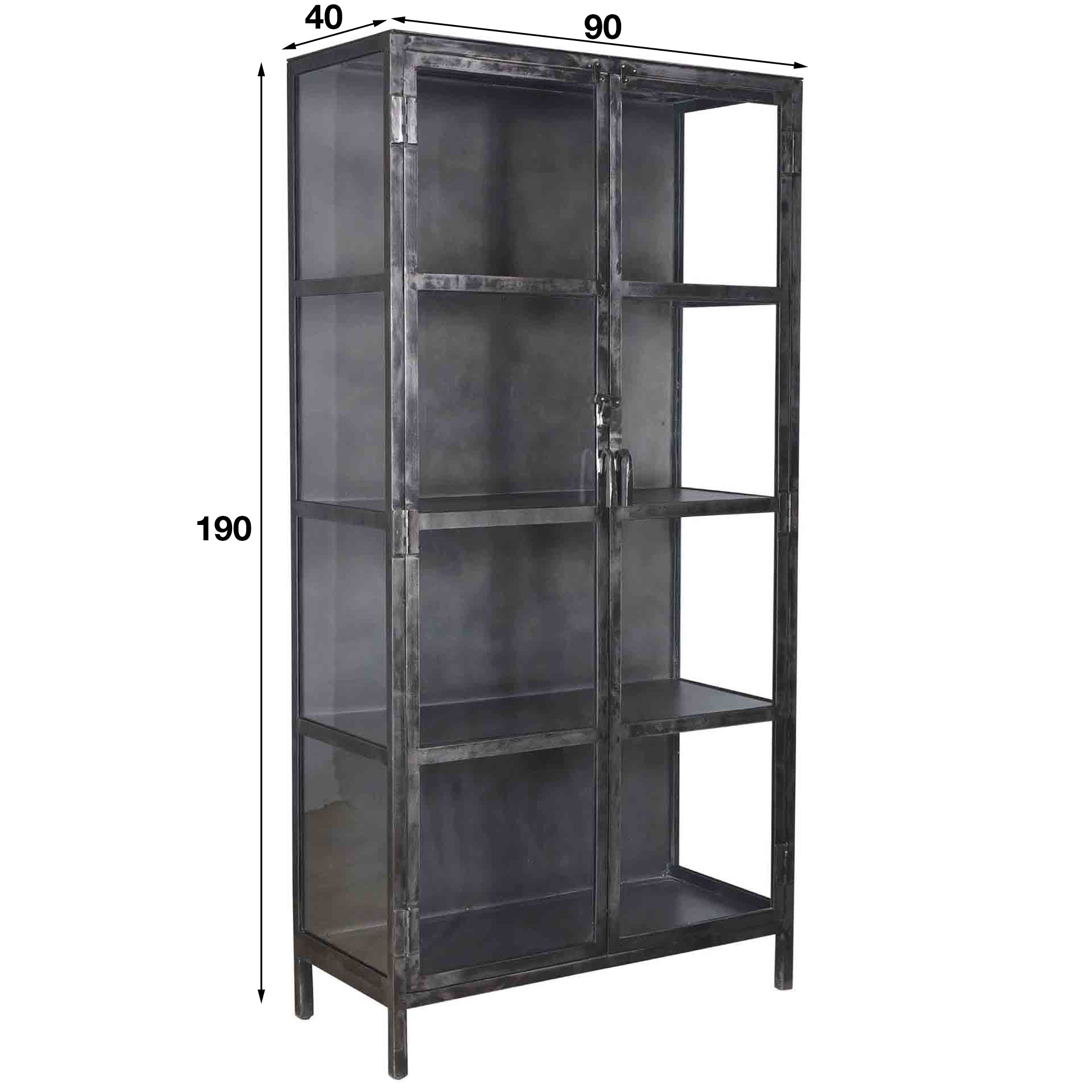 Vitrinekast Rift Metal
