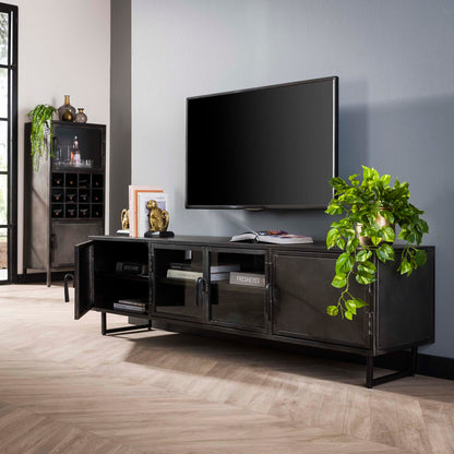 TV-meubel Gun Metal 180 cm