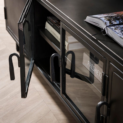 TV-meubel Gun Metal 180 cm