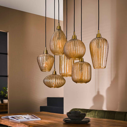 Hanglamp 7L met verstelbare kapjes