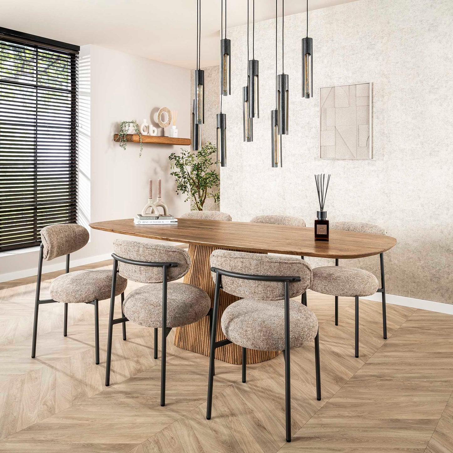 Hanglamp Tube Artic Black