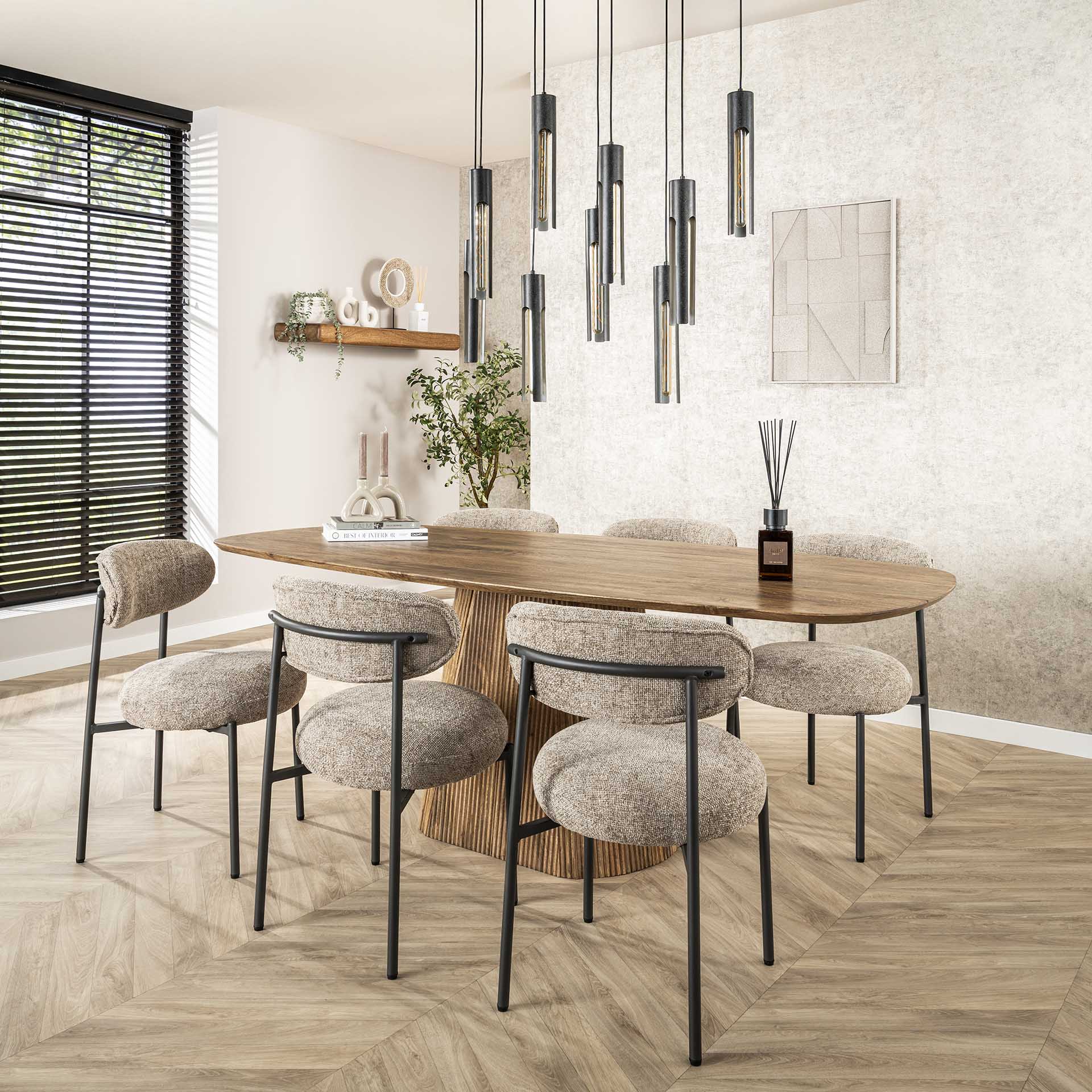 Hanglamp Tube Artic Black