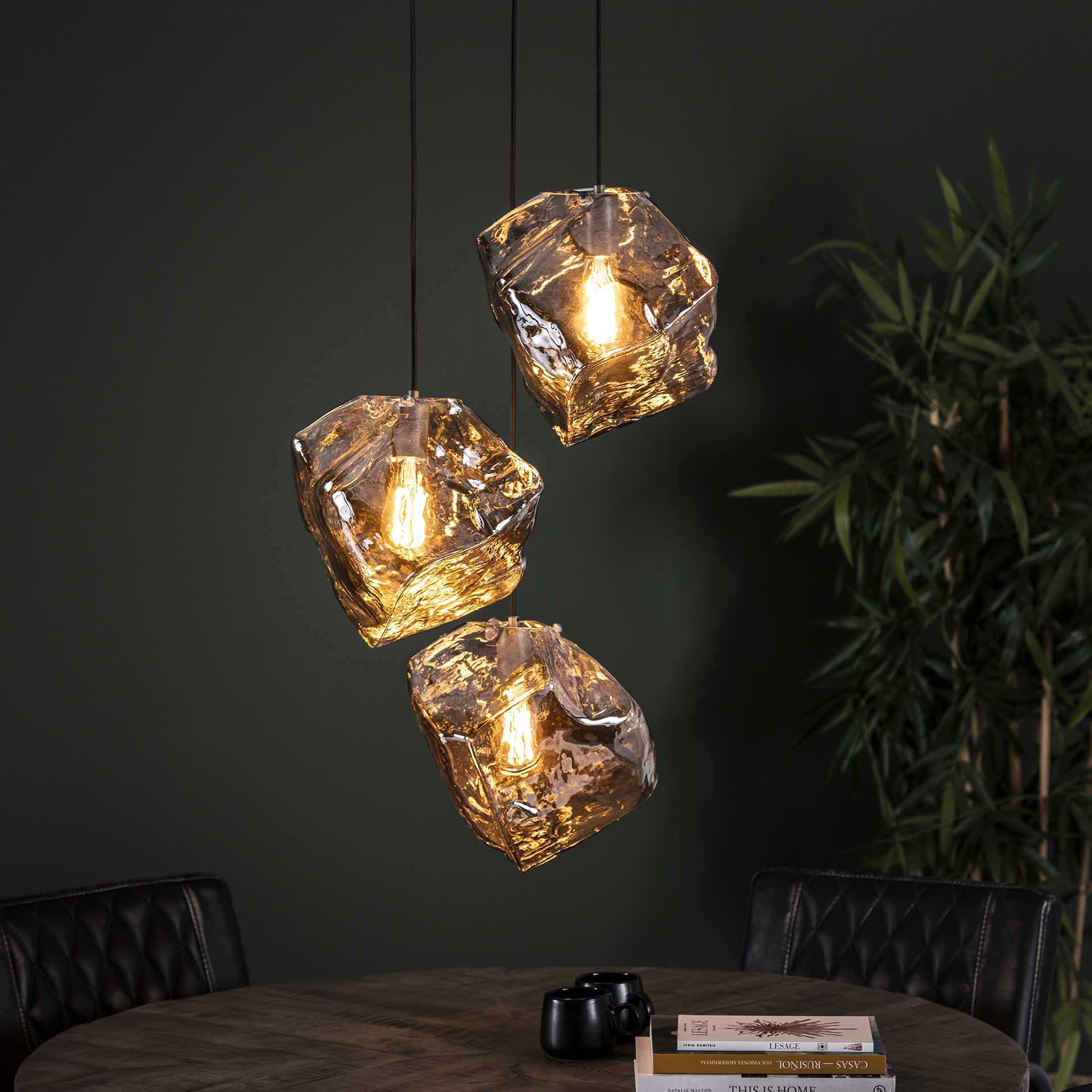 Hanglamp Getrapt - 3 Glasbollen