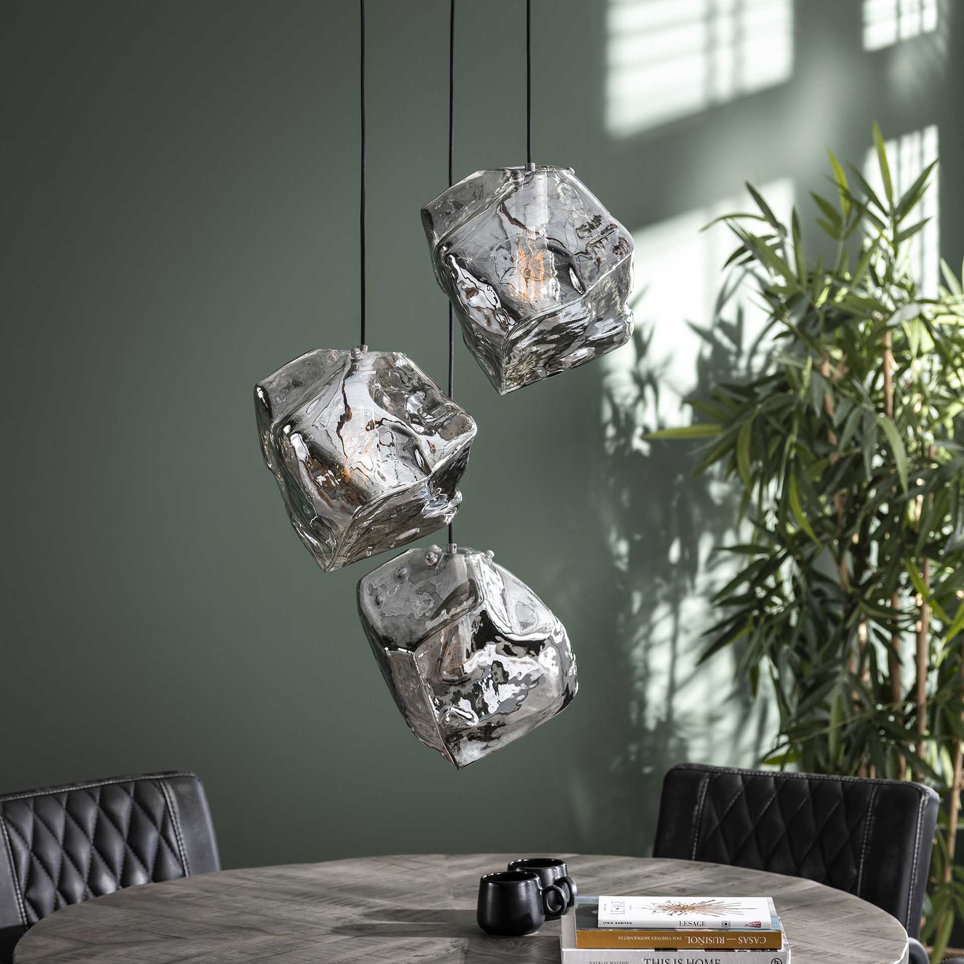 Hanglamp Getrapt - 3 Glasbollen