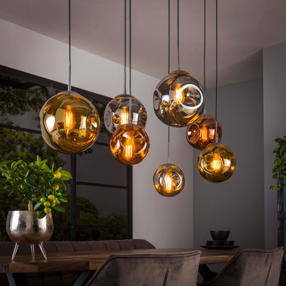 Hanglamp 7L oud zilver