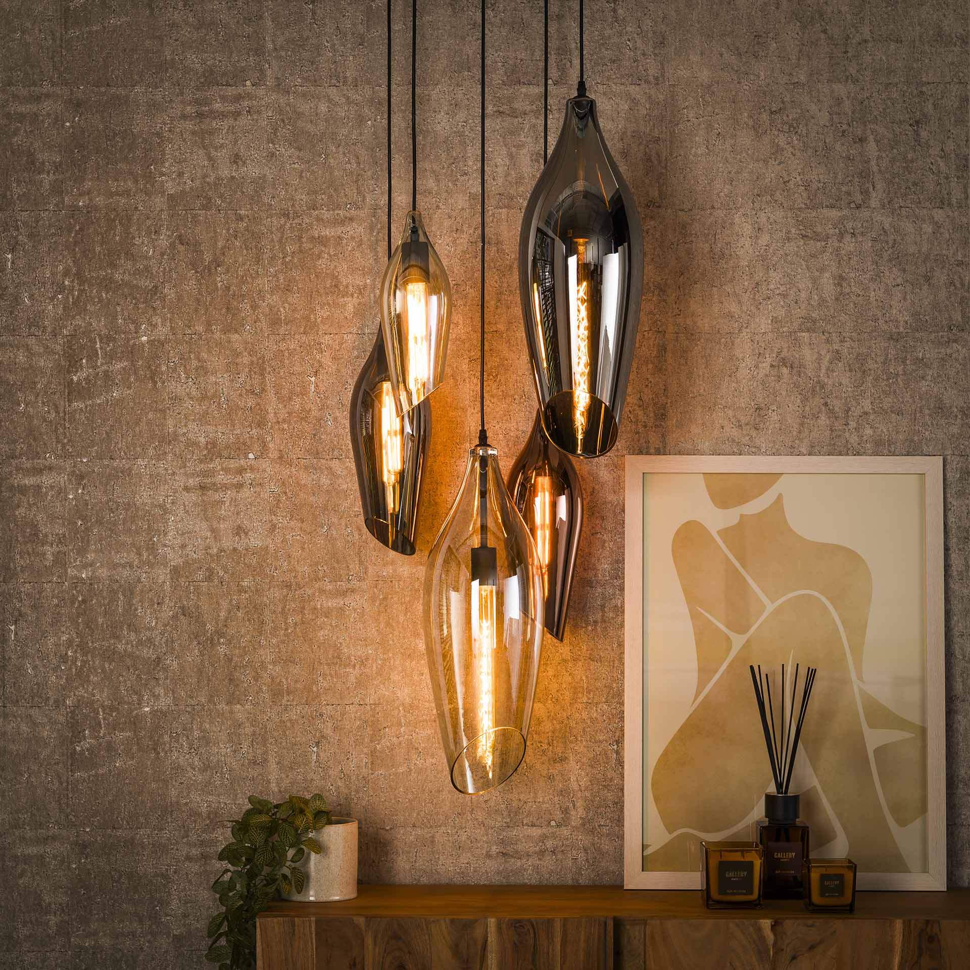Hanglamp Cocoon Mix Glass