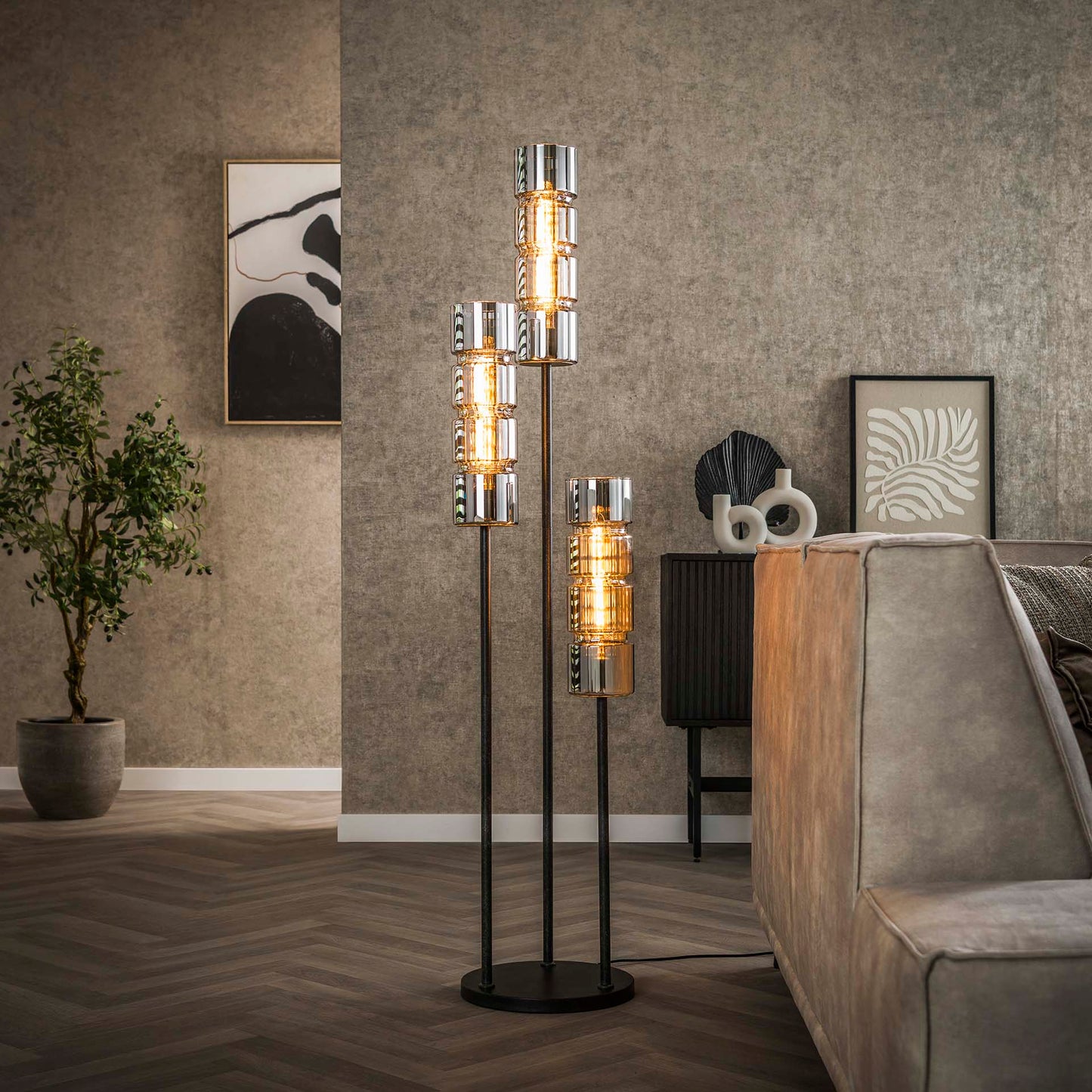 Vloerlamp Trapvormig - 3L