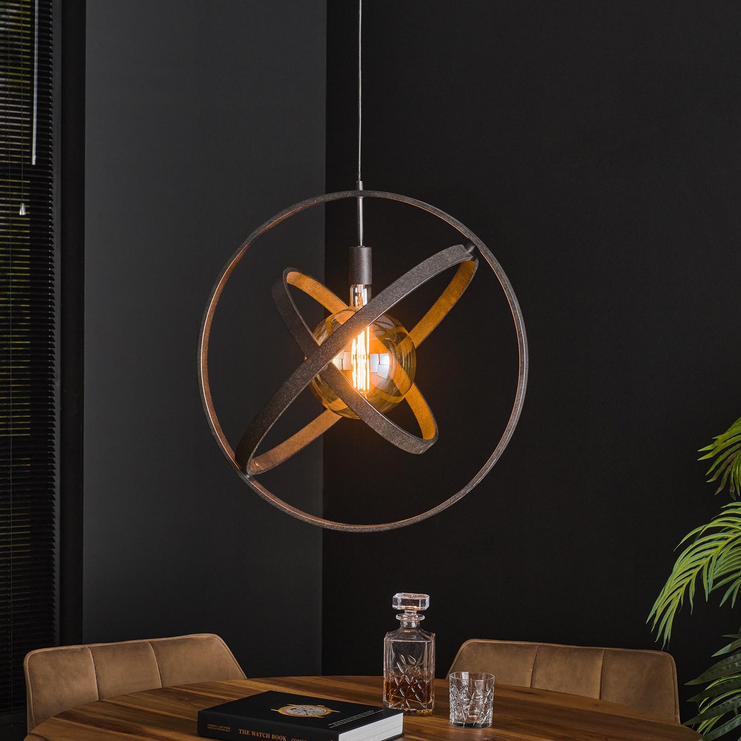 Hanglamp Artic Black - 3 verstelbare ringen