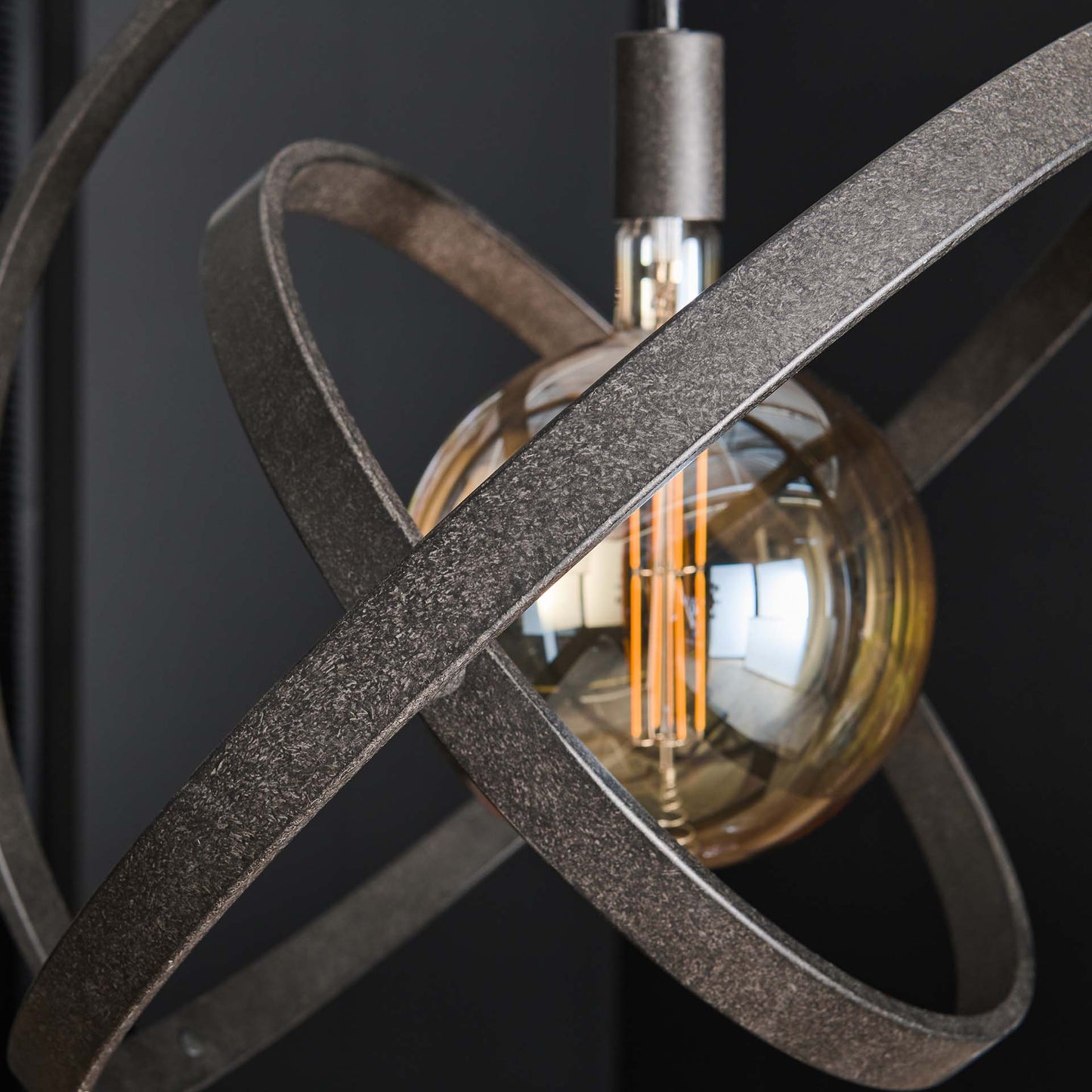Hanglamp Artic Black - 3 verstelbare ringen