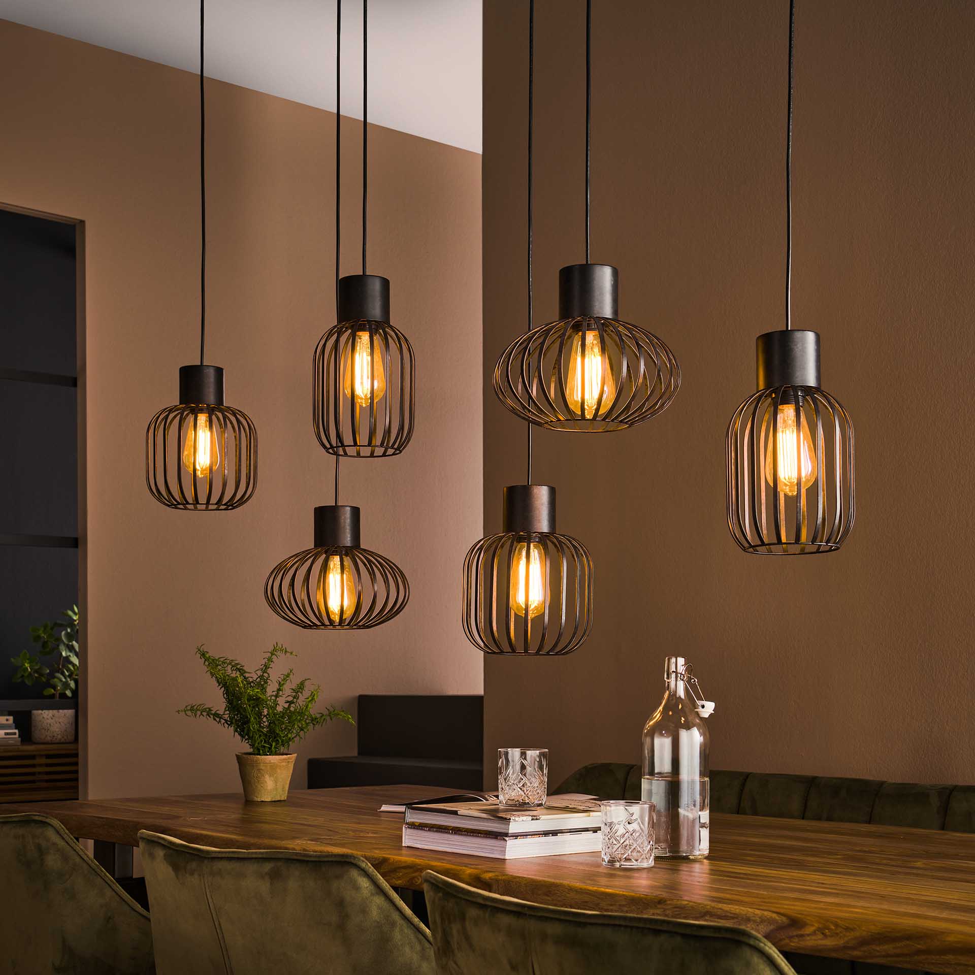 Hanglamp Mix Metal - 6 lichtpunten