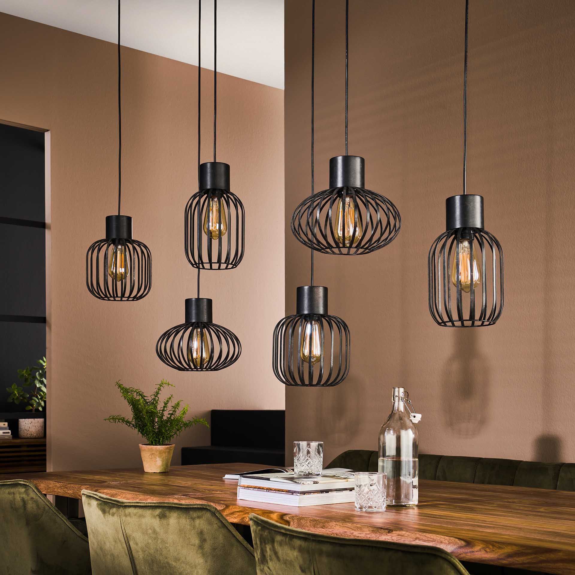 Hanglamp Mix Metal - 6 lichtpunten