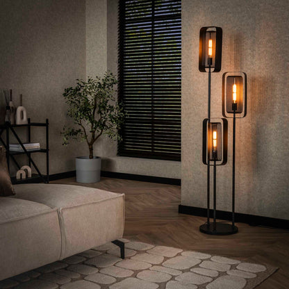 Vloerlamp Mesh Artic Black