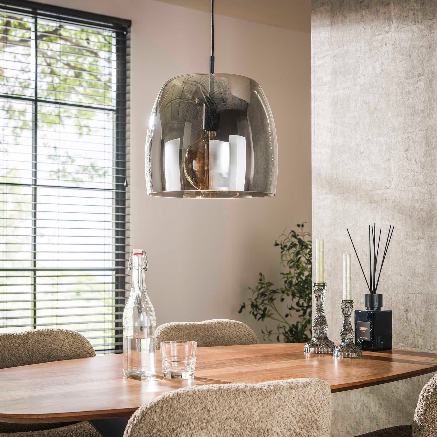 Hanglamp Driftglas Smoke Grey