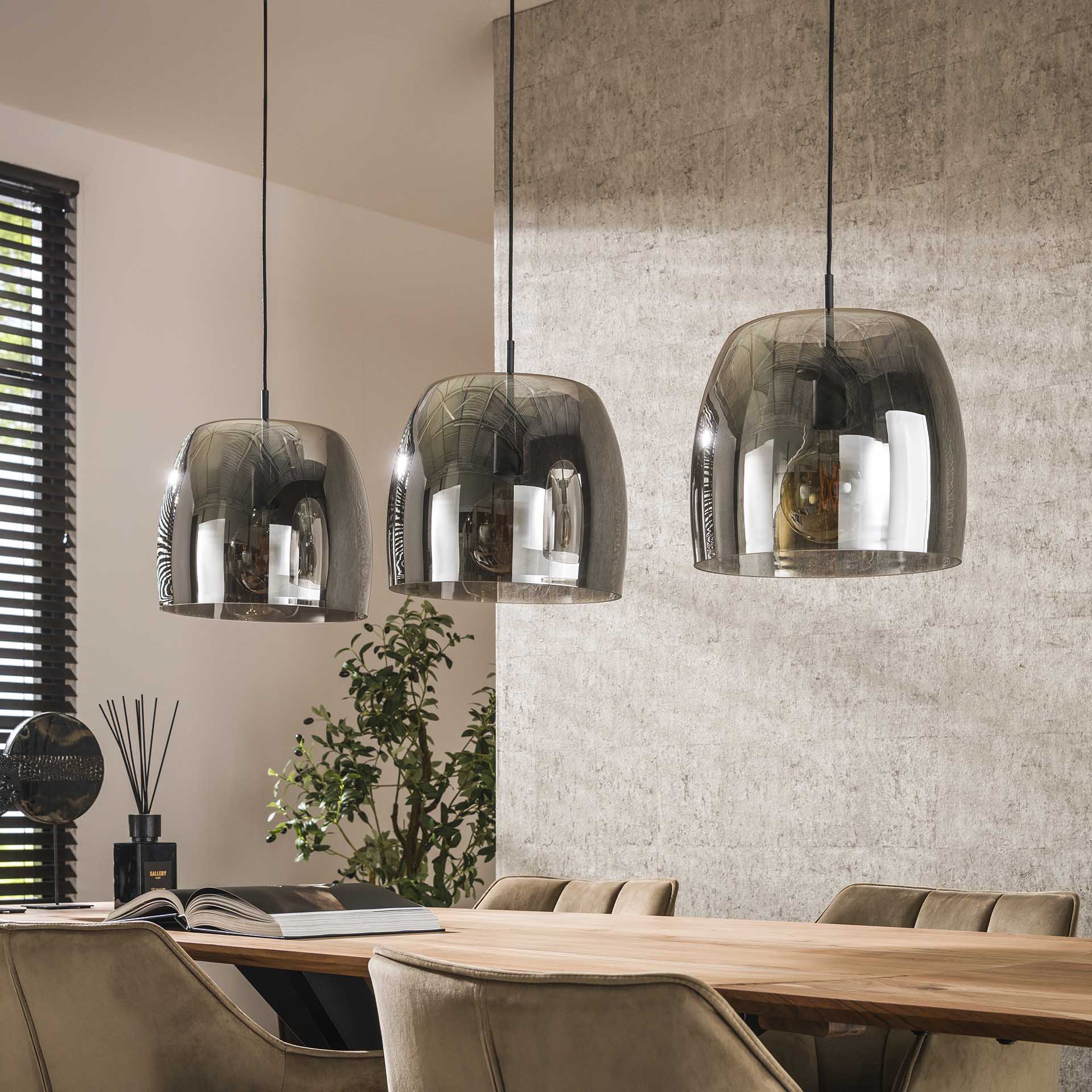 Hanglamp Drift Glass - 3 luces