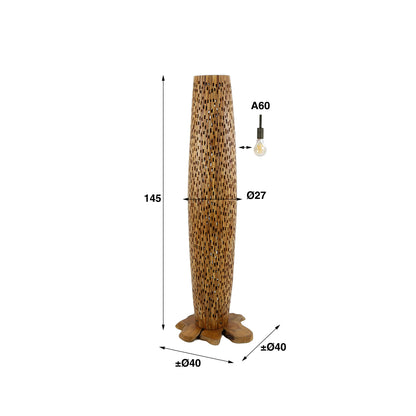 Vloerlamp Teak Wood