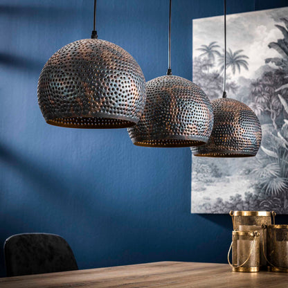 Hanglamp 3L met bolvormige kappen