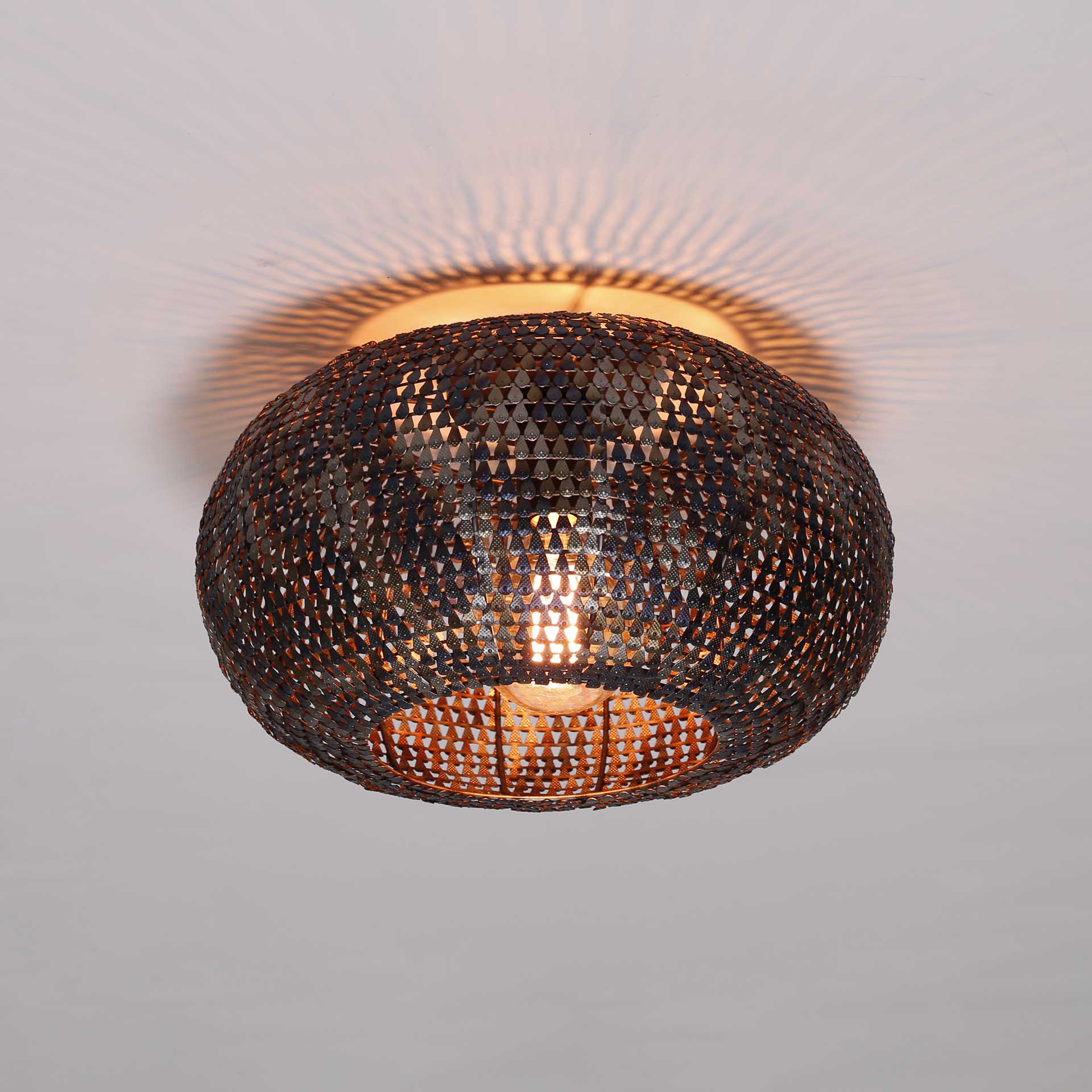 Plafondlamp Burned Finish 40 cm