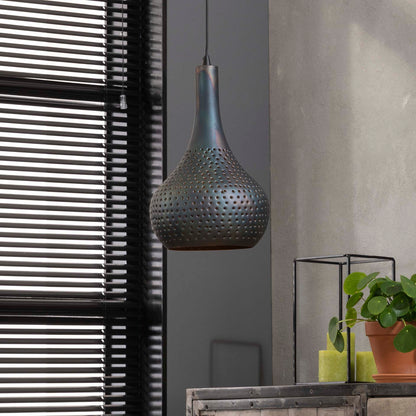 Hanglamp Geperforeerd Zwart Bruin