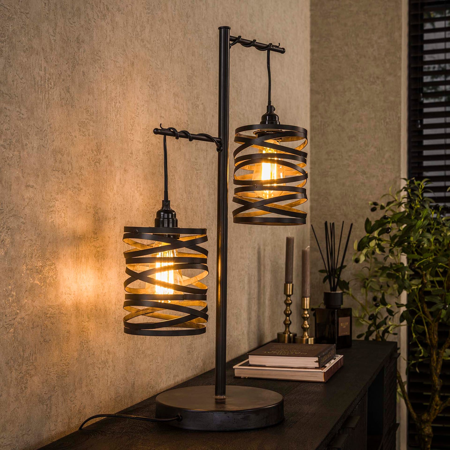 Tafellamp Spindle Slate Grey