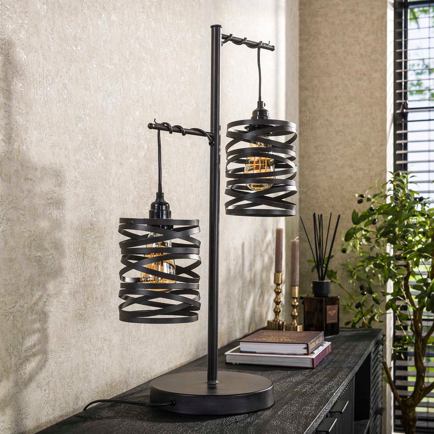 Tafellamp Spindle Slate Grey