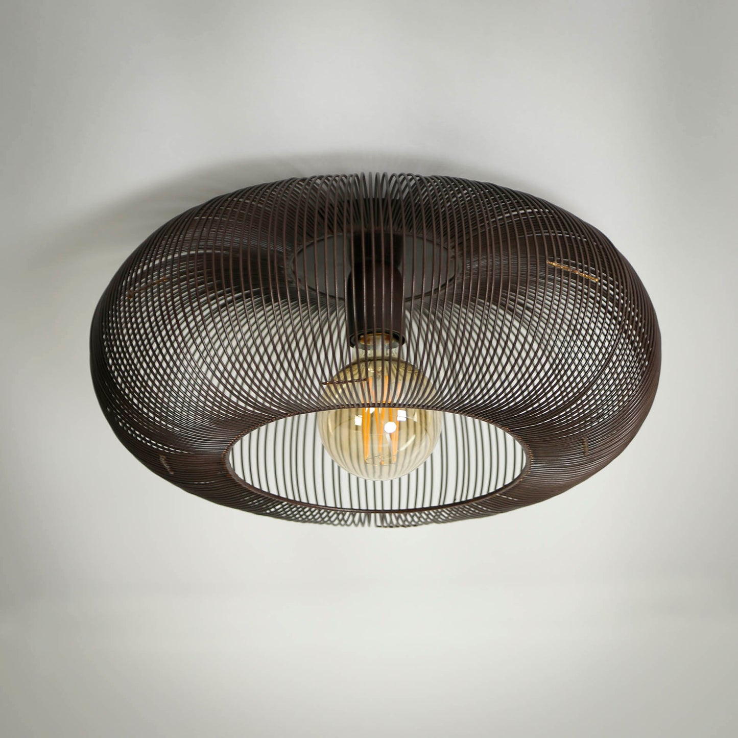 Plafondlamp Koper Zwart Nikkel