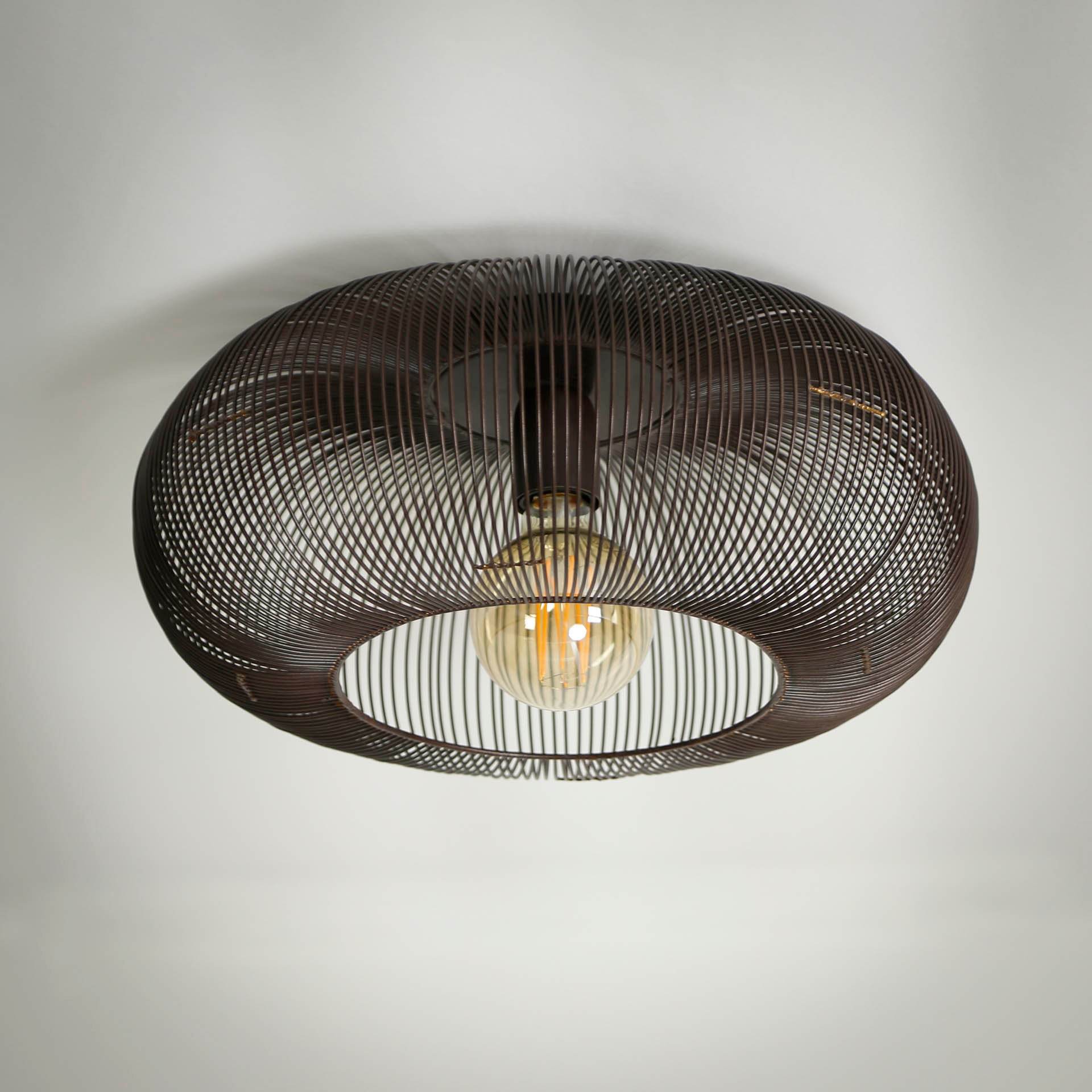 Plafondlamp Koper Zwart Nikkel