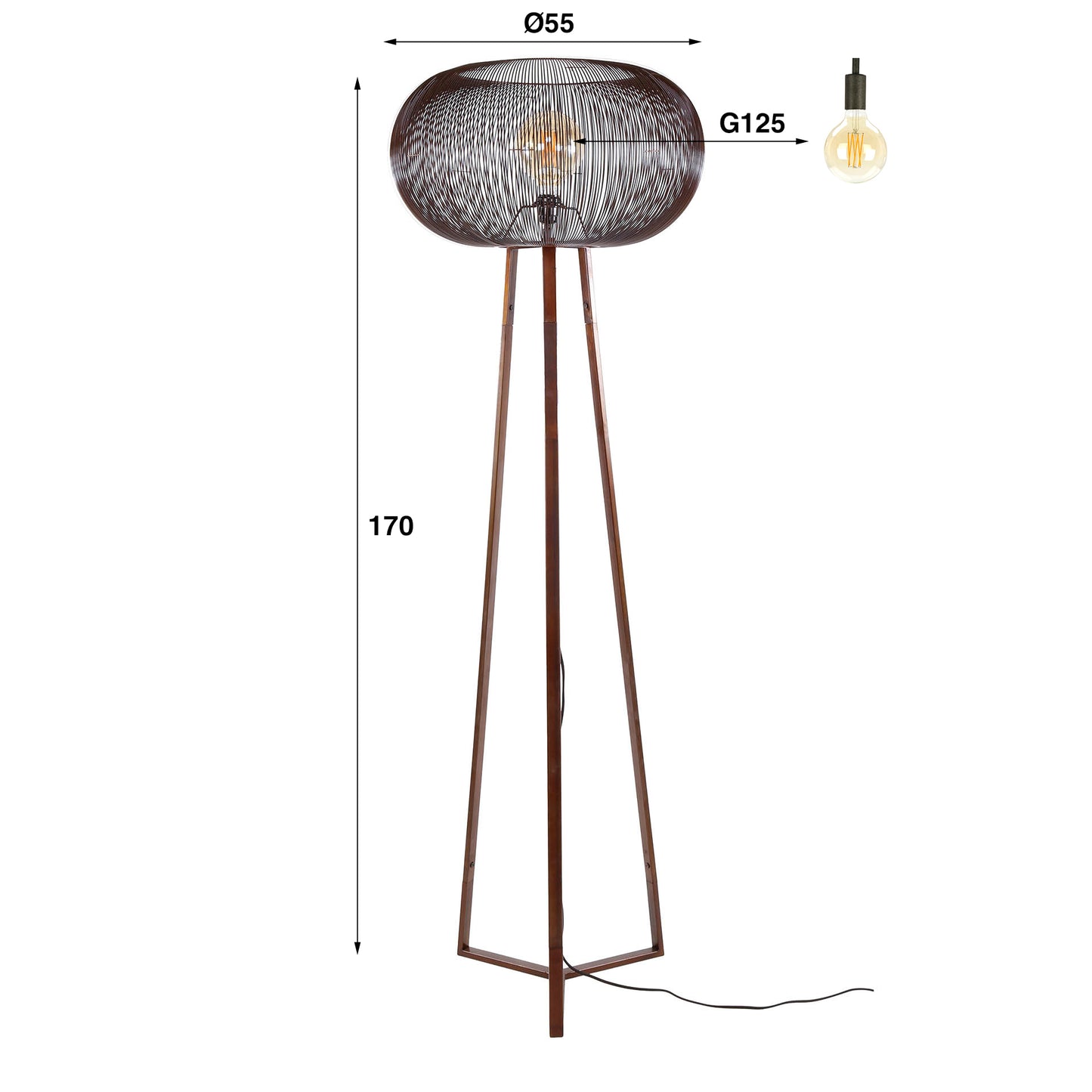 Vloerlamp Disk
